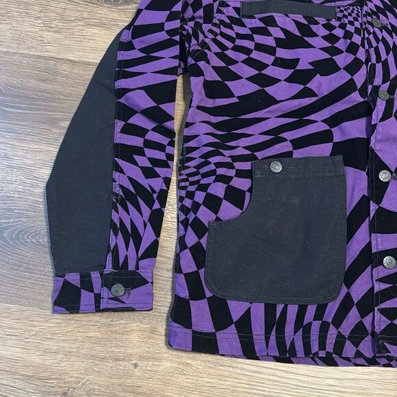 Vans Vault x PAM Spiral Checker Chore Jacket Mens Size large coat unisex NWOT - Picture 5 of 13